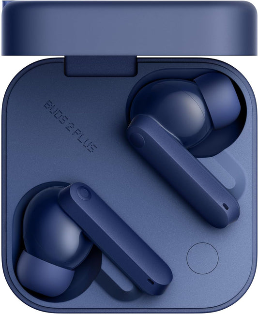 Wireless Earbuds Adaptive Noise Cancelling, Hi-Res Audio Bluetooth Headphones, 12mm Drivers for Deep Bass, 50dB ANC 61.5H Playtime, Sport Ear Buds with 6 Mics, Blue